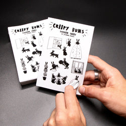 Creepy buns sticker sheets
