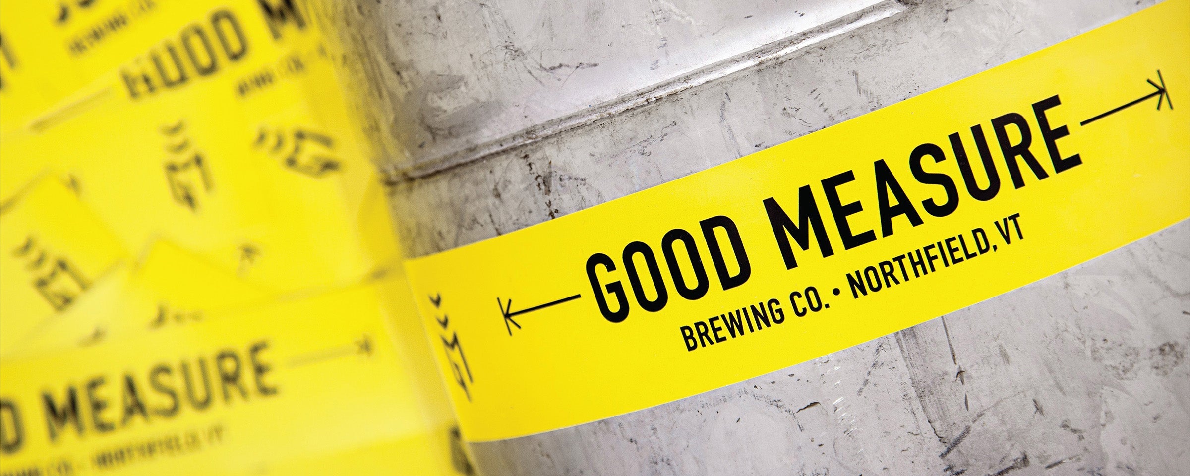 silver metal wrap banner