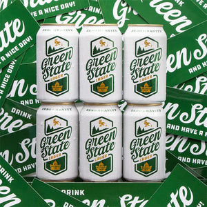 Green State Lager Beer Stickers and brewery labels Brewery Stickers image