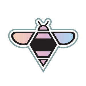Holopgraphic bee sticker collection-pdp-image Iridescent Holographic image