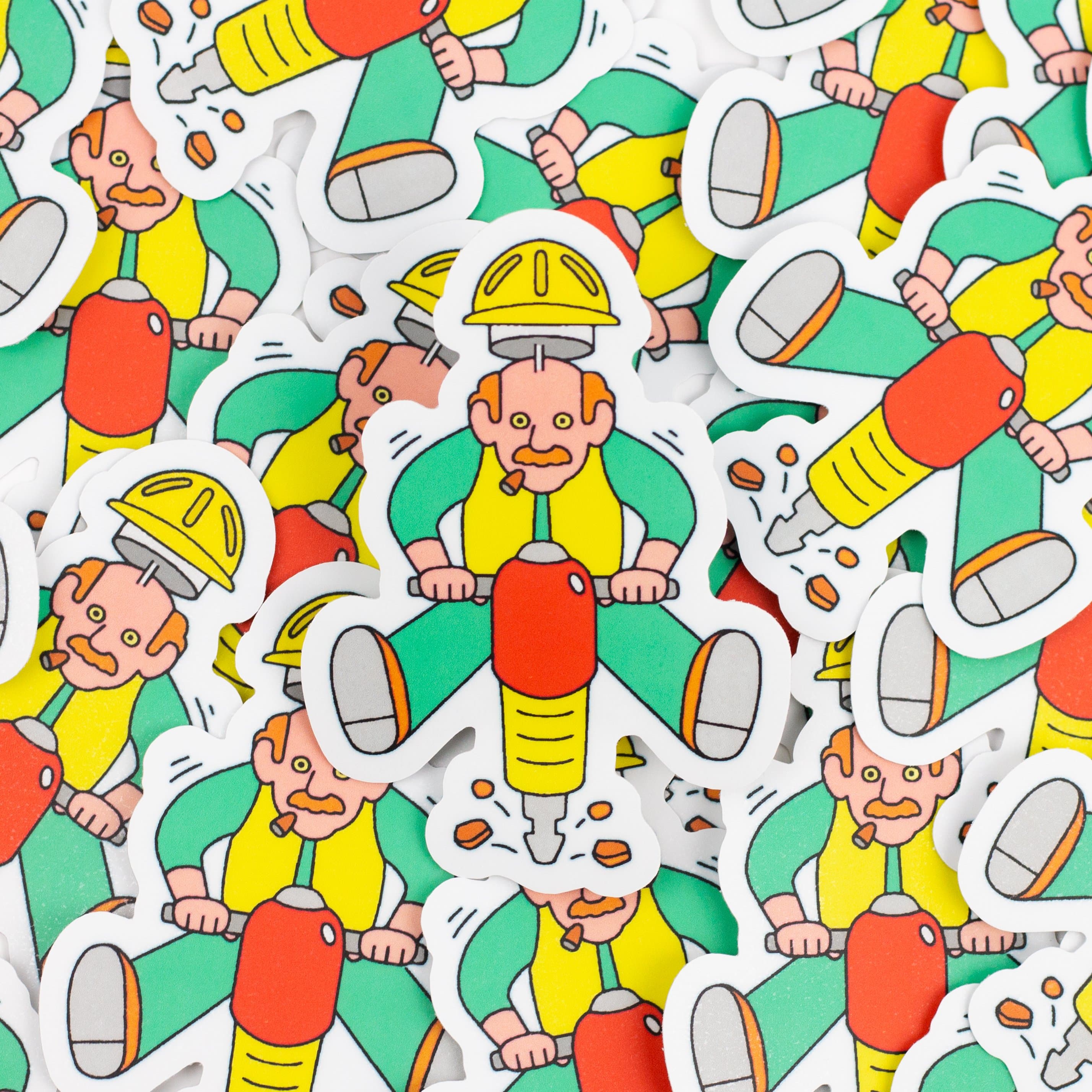 Jackson Gibbs Construction Tool vinyl stickers