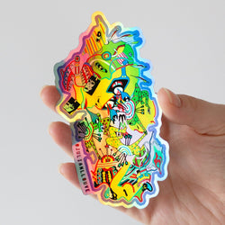Holographic Sticker Tattoo Art