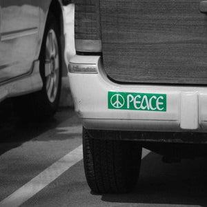 Green peace bumper sticker Bumper Stickers image