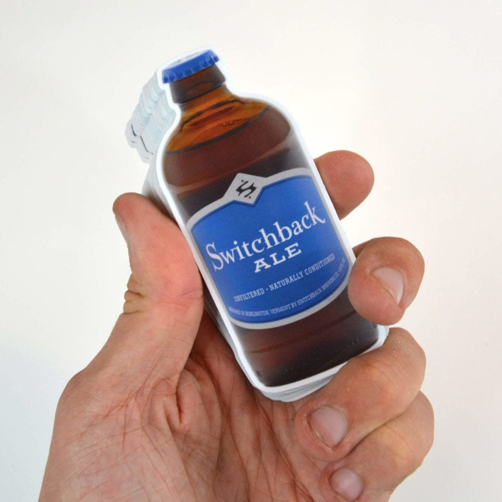 Switchback Ale creative custom vinyl stickers