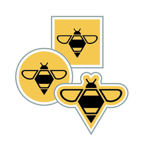 Yellow bee custom vinyl stickers collection-pdp-image Vinyl Stickers image
