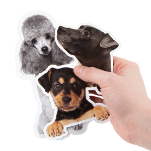 3 custom vinyl stickers of pet dogs Pet Dog Stickers image